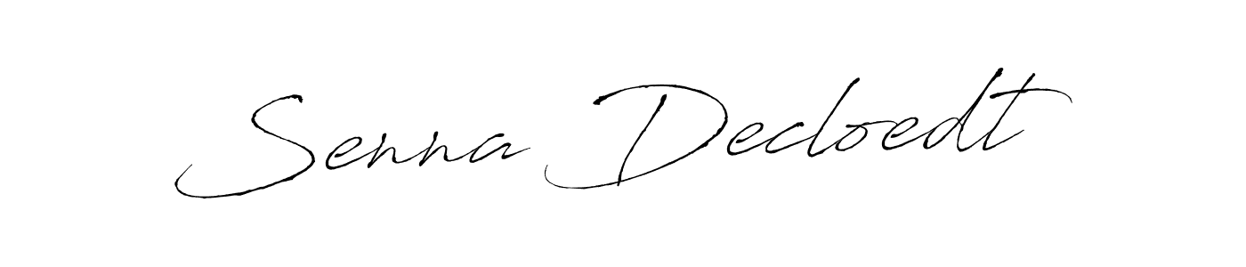 Senna Decloedt stylish signature style. Best Handwritten Sign (Antro_Vectra) for my name. Handwritten Signature Collection Ideas for my name Senna Decloedt. Senna Decloedt signature style 6 images and pictures png