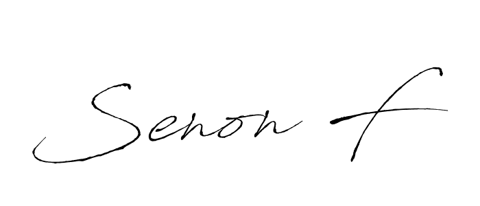 if you are searching for the best signature style for your name Senon F. so please give up your signature search. here we have designed multiple signature styles  using Antro_Vectra. Senon F signature style 6 images and pictures png