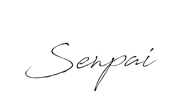 Create a beautiful signature design for name Senpai. With this signature (Antro_Vectra) fonts, you can make a handwritten signature for free. Senpai signature style 6 images and pictures png