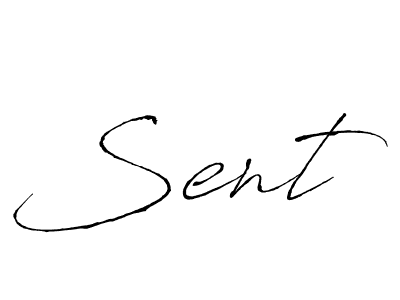 Use a signature maker to create a handwritten signature online. With this signature software, you can design (Antro_Vectra) your own signature for name Sent. Sent signature style 6 images and pictures png