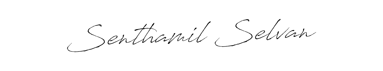 Make a beautiful signature design for name Senthamil Selvan. With this signature (Antro_Vectra) style, you can create a handwritten signature for free. Senthamil Selvan signature style 6 images and pictures png