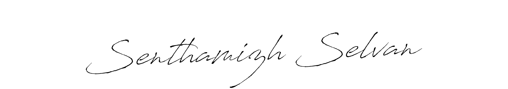 Senthamizh Selvan stylish signature style. Best Handwritten Sign (Antro_Vectra) for my name. Handwritten Signature Collection Ideas for my name Senthamizh Selvan. Senthamizh Selvan signature style 6 images and pictures png