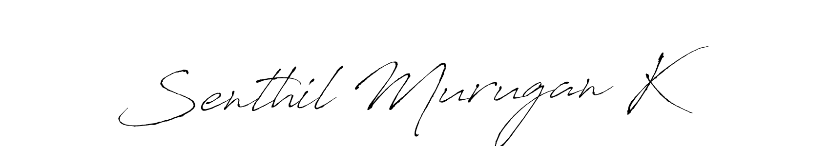 It looks lik you need a new signature style for name Senthil Murugan K. Design unique handwritten (Antro_Vectra) signature with our free signature maker in just a few clicks. Senthil Murugan K signature style 6 images and pictures png