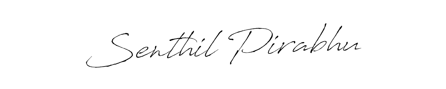 How to make Senthil Pirabhu signature? Antro_Vectra is a professional autograph style. Create handwritten signature for Senthil Pirabhu name. Senthil Pirabhu signature style 6 images and pictures png
