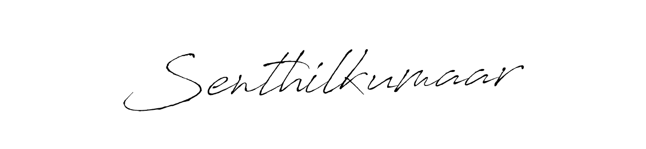 Make a beautiful signature design for name Senthilkumaar. With this signature (Antro_Vectra) style, you can create a handwritten signature for free. Senthilkumaar signature style 6 images and pictures png