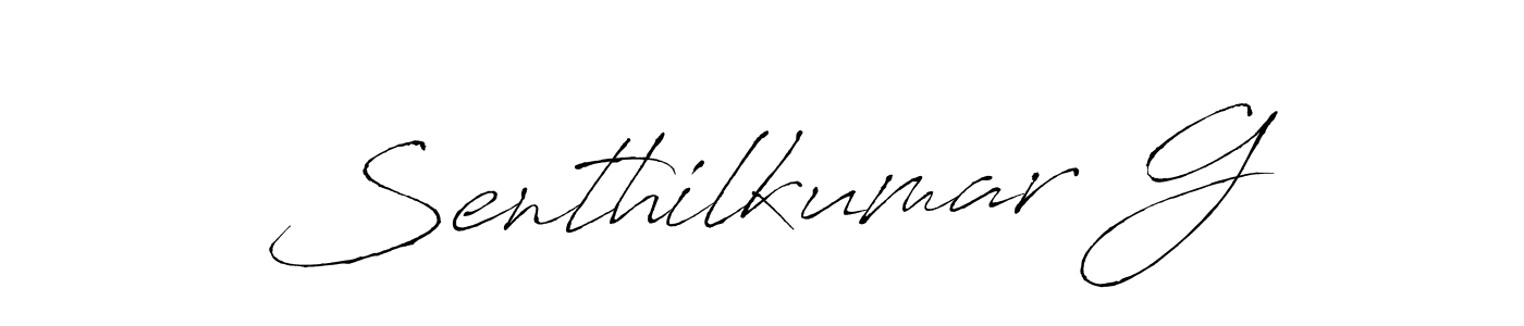 Also we have Senthilkumar G name is the best signature style. Create professional handwritten signature collection using Antro_Vectra autograph style. Senthilkumar G signature style 6 images and pictures png