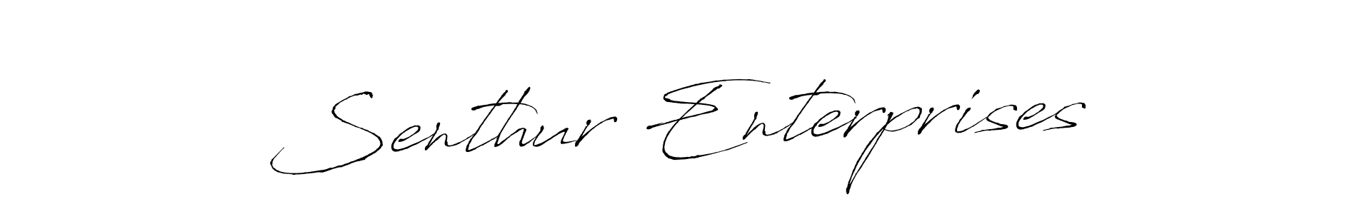 Senthur Enterprises stylish signature style. Best Handwritten Sign (Antro_Vectra) for my name. Handwritten Signature Collection Ideas for my name Senthur Enterprises. Senthur Enterprises signature style 6 images and pictures png