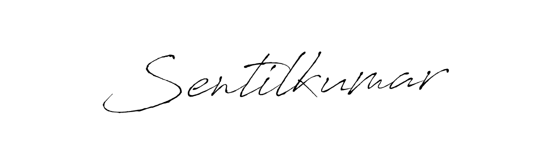 How to make Sentilkumar signature? Antro_Vectra is a professional autograph style. Create handwritten signature for Sentilkumar name. Sentilkumar signature style 6 images and pictures png