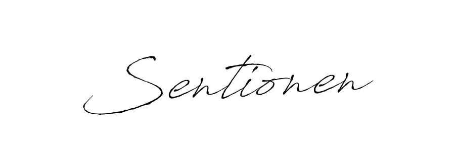 You should practise on your own different ways (Antro_Vectra) to write your name (Sentionen) in signature. don't let someone else do it for you. Sentionen signature style 6 images and pictures png