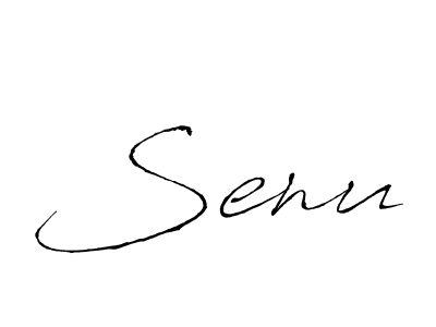 How to make Senu signature? Antro_Vectra is a professional autograph style. Create handwritten signature for Senu name. Senu signature style 6 images and pictures png