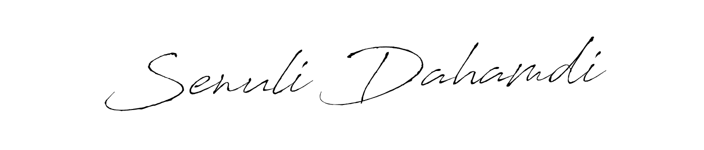 Make a short Senuli Dahamdi signature style. Manage your documents anywhere anytime using Antro_Vectra. Create and add eSignatures, submit forms, share and send files easily. Senuli Dahamdi signature style 6 images and pictures png