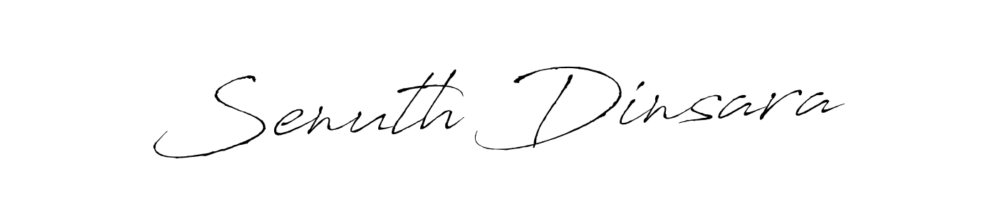 Design your own signature with our free online signature maker. With this signature software, you can create a handwritten (Antro_Vectra) signature for name Senuth Dinsara. Senuth Dinsara signature style 6 images and pictures png