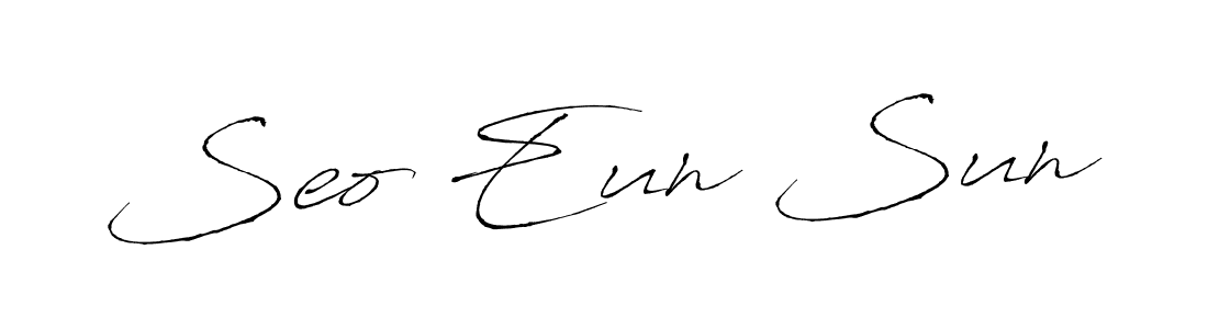 Design your own signature with our free online signature maker. With this signature software, you can create a handwritten (Antro_Vectra) signature for name Seo Eun Sun. Seo Eun Sun signature style 6 images and pictures png