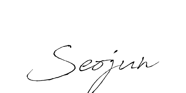 Design your own signature with our free online signature maker. With this signature software, you can create a handwritten (Antro_Vectra) signature for name Seojun. Seojun signature style 6 images and pictures png