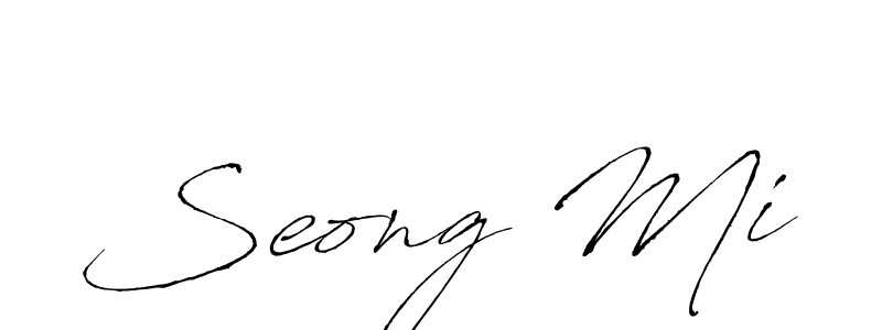 Design your own signature with our free online signature maker. With this signature software, you can create a handwritten (Antro_Vectra) signature for name Seong Mi. Seong Mi signature style 6 images and pictures png