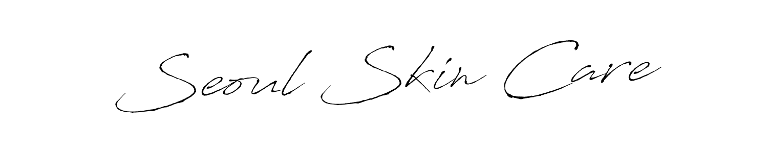 Make a beautiful signature design for name Seoul Skin Care. With this signature (Antro_Vectra) style, you can create a handwritten signature for free. Seoul Skin Care signature style 6 images and pictures png