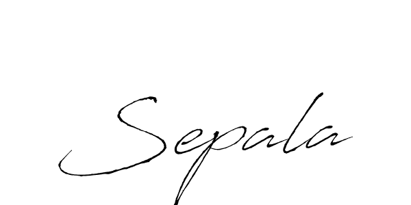 Create a beautiful signature design for name Sepala. With this signature (Antro_Vectra) fonts, you can make a handwritten signature for free. Sepala signature style 6 images and pictures png