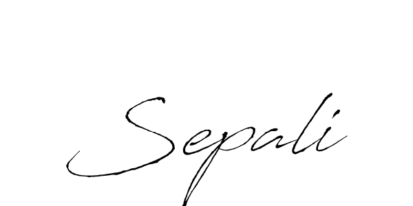 Sepali stylish signature style. Best Handwritten Sign (Antro_Vectra) for my name. Handwritten Signature Collection Ideas for my name Sepali. Sepali signature style 6 images and pictures png