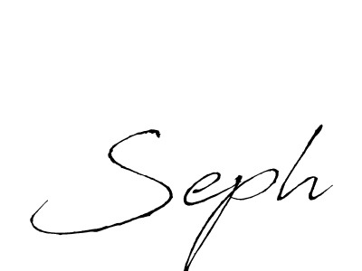 Use a signature maker to create a handwritten signature online. With this signature software, you can design (Antro_Vectra) your own signature for name Seph. Seph signature style 6 images and pictures png