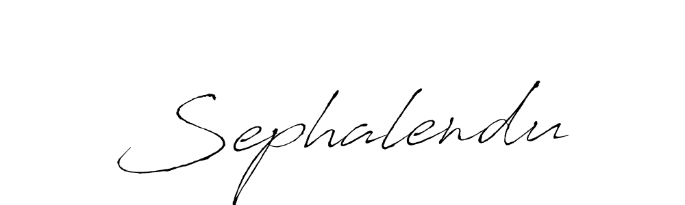 Design your own signature with our free online signature maker. With this signature software, you can create a handwritten (Antro_Vectra) signature for name Sephalendu. Sephalendu signature style 6 images and pictures png