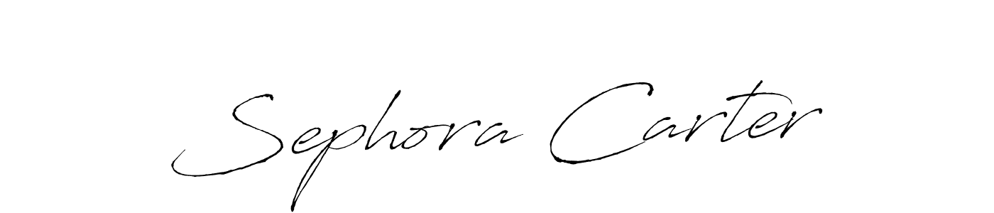 Create a beautiful signature design for name Sephora Carter. With this signature (Antro_Vectra) fonts, you can make a handwritten signature for free. Sephora Carter signature style 6 images and pictures png