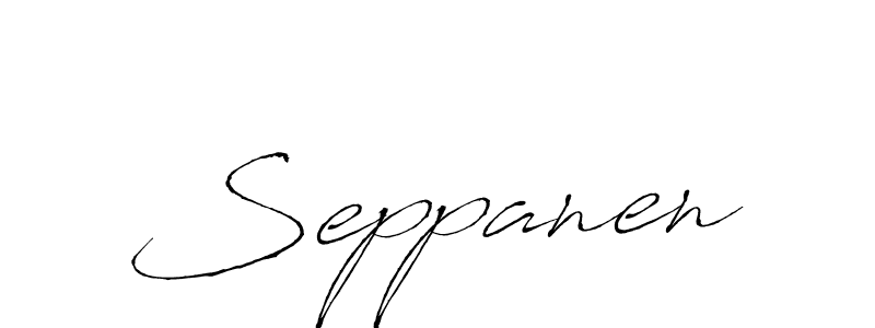 Create a beautiful signature design for name Seppanen. With this signature (Antro_Vectra) fonts, you can make a handwritten signature for free. Seppanen signature style 6 images and pictures png