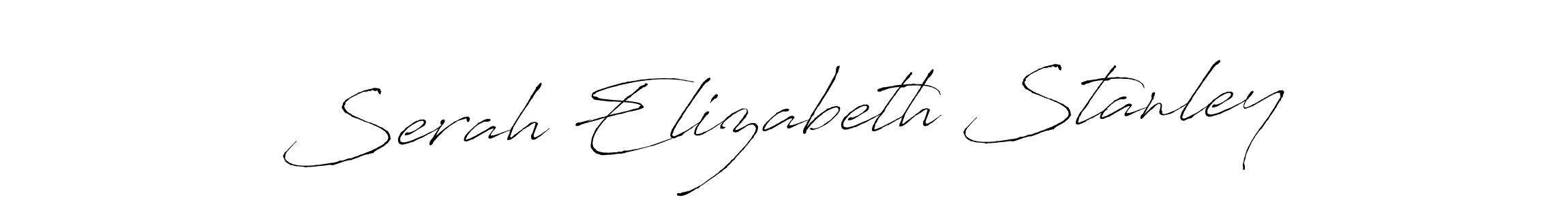 Antro_Vectra is a professional signature style that is perfect for those who want to add a touch of class to their signature. It is also a great choice for those who want to make their signature more unique. Get Serah Elizabeth Stanley name to fancy signature for free. Serah Elizabeth Stanley signature style 6 images and pictures png