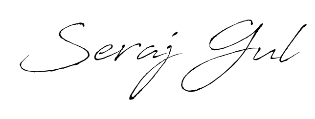 Try this chic Seraj Gul handwritten sign style. Using Antro_Vectra font elements, it gives your name a sleek, memorable identity. Seraj Gul signature style 6 images and pictures png
