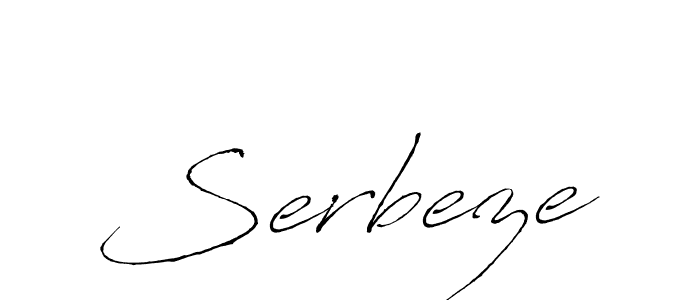 Use a signature maker to create a handwritten signature online. With this signature software, you can design (Antro_Vectra) your own signature for name Serbeze. Serbeze signature style 6 images and pictures png