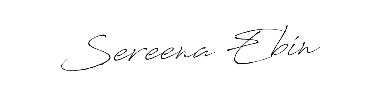 Design your own signature with our free online signature maker. With this signature software, you can create a handwritten (Antro_Vectra) signature for name Sereena Ebin. Sereena Ebin signature style 6 images and pictures png
