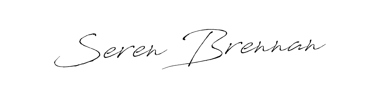 You should practise on your own different ways (Antro_Vectra) to write your name (Seren Brennan) in signature. don't let someone else do it for you. Seren Brennan signature style 6 images and pictures png