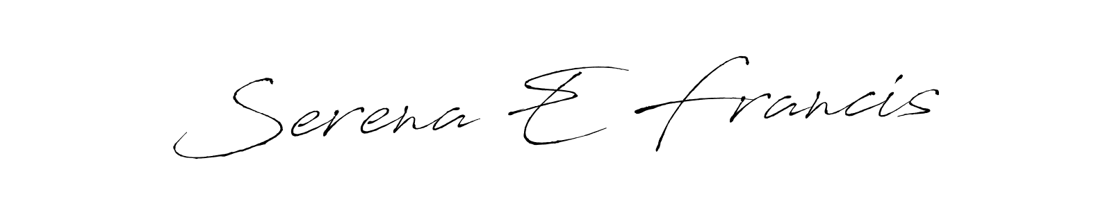 Design your own signature with our free online signature maker. With this signature software, you can create a handwritten (Antro_Vectra) signature for name Serena E Francis. Serena E Francis signature style 6 images and pictures png