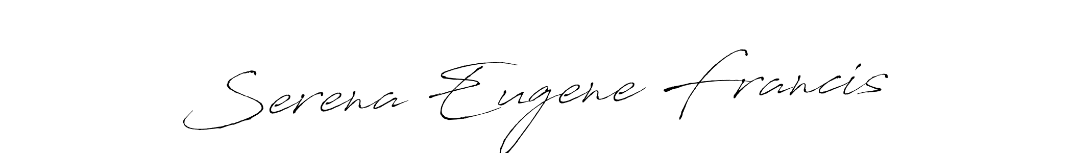 How to make Serena Eugene Francis signature? Antro_Vectra is a professional autograph style. Create handwritten signature for Serena Eugene Francis name. Serena Eugene Francis signature style 6 images and pictures png