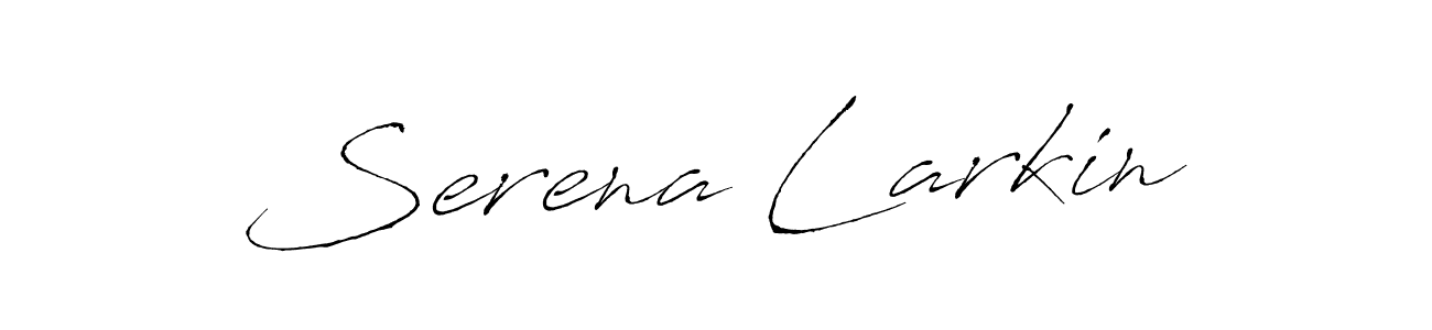 The best way (Antro_Vectra) to make a short signature is to pick only two or three words in your name. The name Serena Larkin include a total of six letters. For converting this name. Serena Larkin signature style 6 images and pictures png