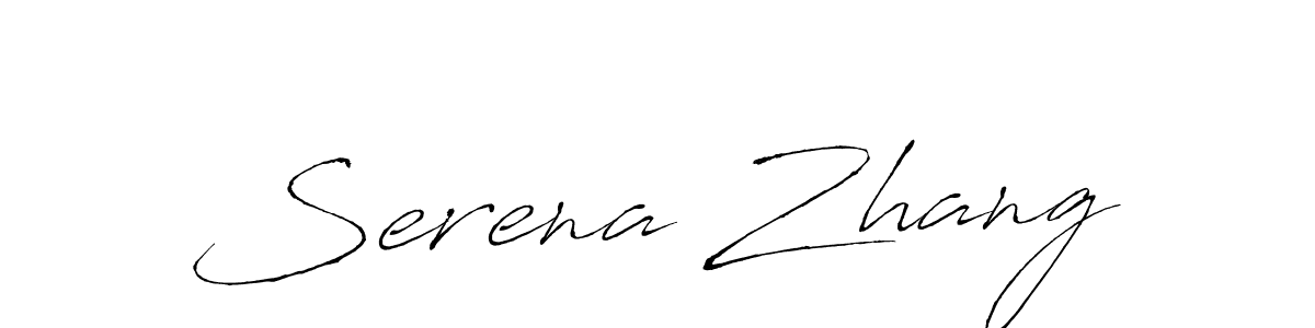 The best way (Antro_Vectra) to make a short signature is to pick only two or three words in your name. The name Serena Zhang include a total of six letters. For converting this name. Serena Zhang signature style 6 images and pictures png