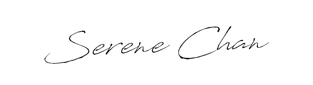 Design your own signature with our free online signature maker. With this signature software, you can create a handwritten (Antro_Vectra) signature for name Serene Chan. Serene Chan signature style 6 images and pictures png