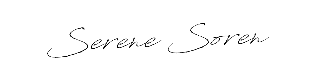 Design your own signature with our free online signature maker. With this signature software, you can create a handwritten (Antro_Vectra) signature for name Serene Soren. Serene Soren signature style 6 images and pictures png