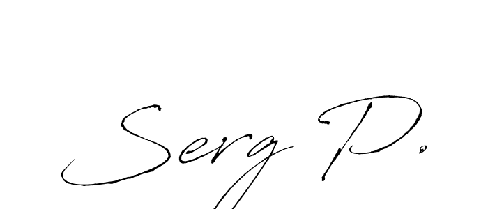 How to make Serg P. signature? Antro_Vectra is a professional autograph style. Create handwritten signature for Serg P. name. Serg P. signature style 6 images and pictures png