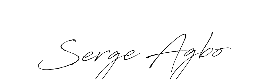 Serge Agbo stylish signature style. Best Handwritten Sign (Antro_Vectra) for my name. Handwritten Signature Collection Ideas for my name Serge Agbo. Serge Agbo signature style 6 images and pictures png
