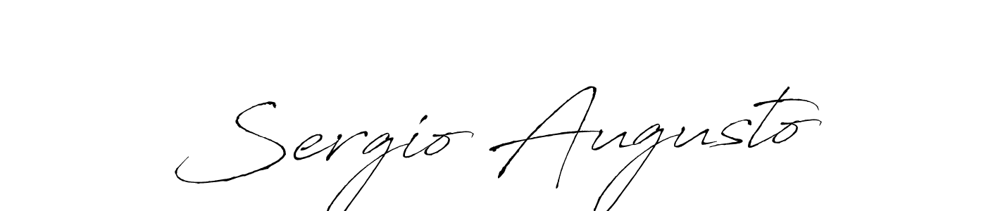 Sergio Augusto stylish signature style. Best Handwritten Sign (Antro_Vectra) for my name. Handwritten Signature Collection Ideas for my name Sergio Augusto. Sergio Augusto signature style 6 images and pictures png