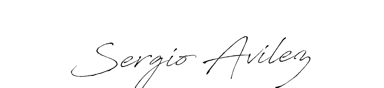 Create a beautiful signature design for name Sergio Avilez. With this signature (Antro_Vectra) fonts, you can make a handwritten signature for free. Sergio Avilez signature style 6 images and pictures png
