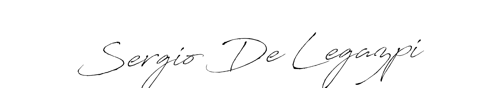 How to make Sergio De Legazpi name signature. Use Antro_Vectra style for creating short signs online. This is the latest handwritten sign. Sergio De Legazpi signature style 6 images and pictures png