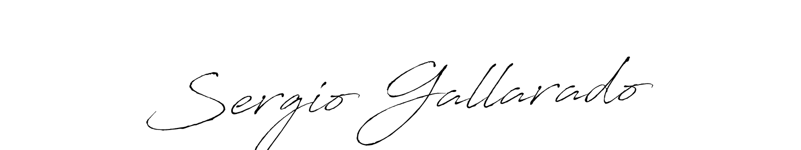 Make a beautiful signature design for name Sergio Gallarado. With this signature (Antro_Vectra) style, you can create a handwritten signature for free. Sergio Gallarado signature style 6 images and pictures png