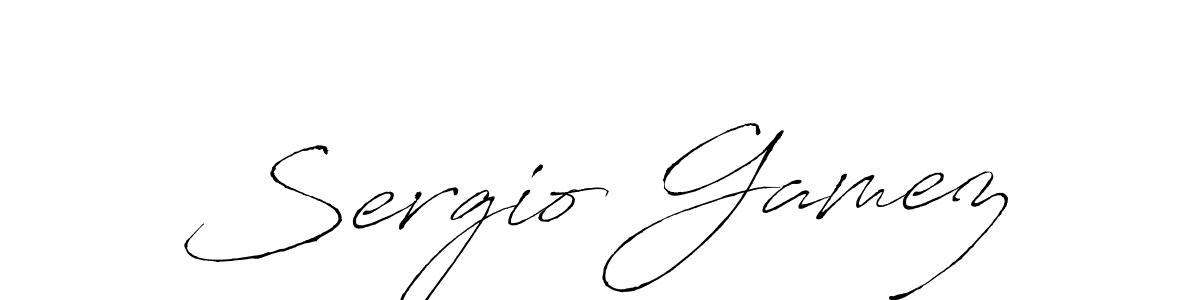 Make a short Sergio Gamez signature style. Manage your documents anywhere anytime using Antro_Vectra. Create and add eSignatures, submit forms, share and send files easily. Sergio Gamez signature style 6 images and pictures png