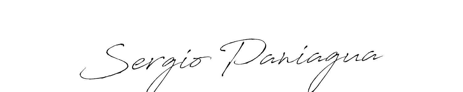 Create a beautiful signature design for name Sergio Paniagua. With this signature (Antro_Vectra) fonts, you can make a handwritten signature for free. Sergio Paniagua signature style 6 images and pictures png