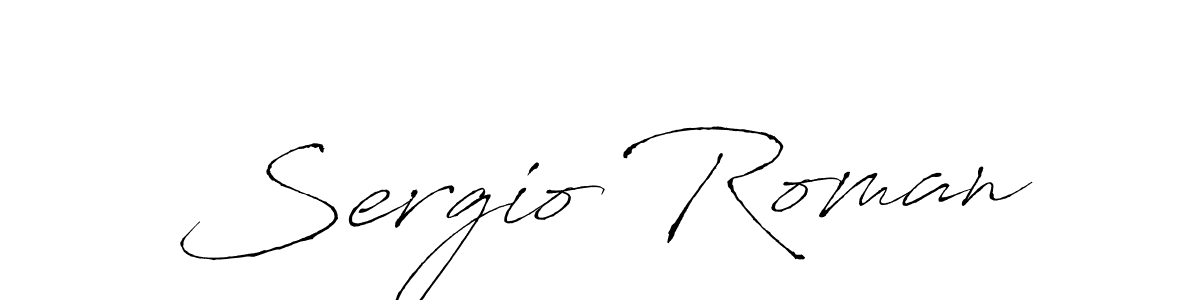 Antro_Vectra is a professional signature style that is perfect for those who want to add a touch of class to their signature. It is also a great choice for those who want to make their signature more unique. Get Sergio Roman name to fancy signature for free. Sergio Roman signature style 6 images and pictures png