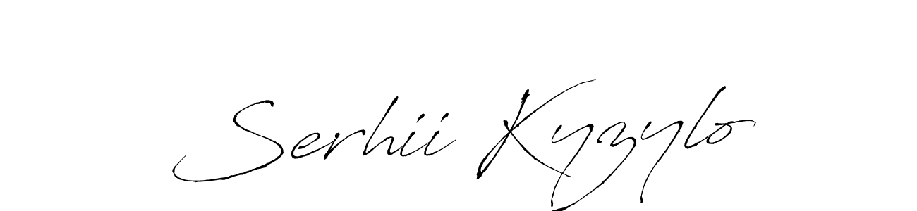 Use a signature maker to create a handwritten signature online. With this signature software, you can design (Antro_Vectra) your own signature for name Serhii Kyzylo. Serhii Kyzylo signature style 6 images and pictures png