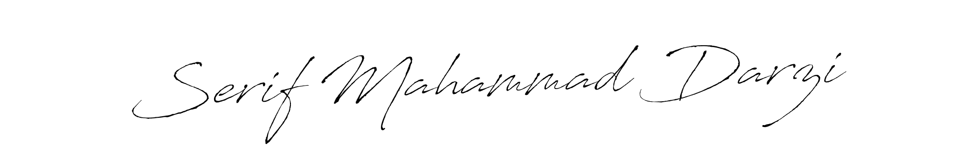 Serif Mahammad Darzi stylish signature style. Best Handwritten Sign (Antro_Vectra) for my name. Handwritten Signature Collection Ideas for my name Serif Mahammad Darzi. Serif Mahammad Darzi signature style 6 images and pictures png