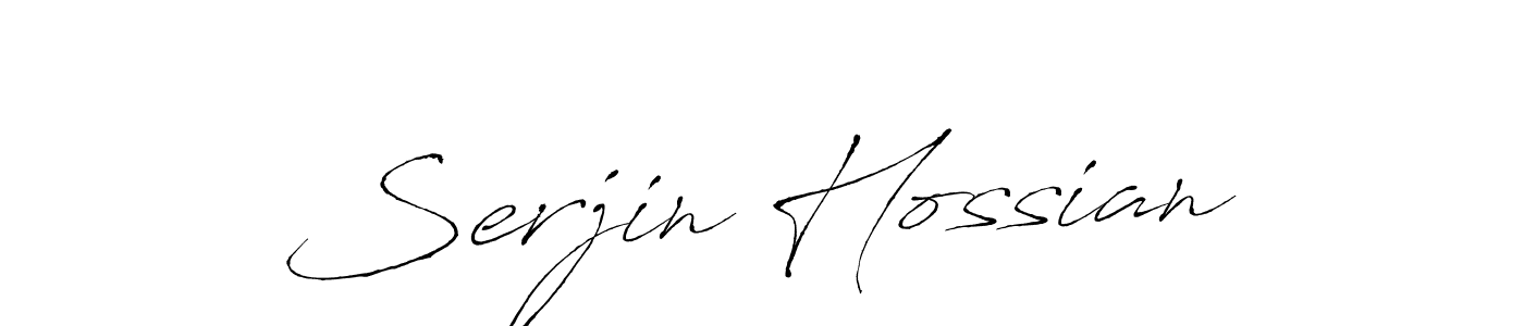 Similarly Antro_Vectra is the best handwritten signature design. Signature creator online .You can use it as an online autograph creator for name Serjin Hossian. Serjin Hossian signature style 6 images and pictures png