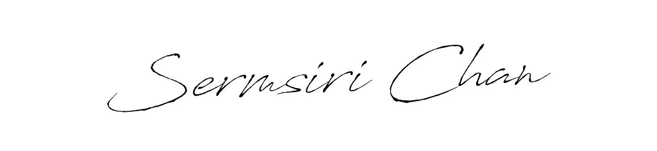 How to make Sermsiri Chan signature? Antro_Vectra is a professional autograph style. Create handwritten signature for Sermsiri Chan name. Sermsiri Chan signature style 6 images and pictures png